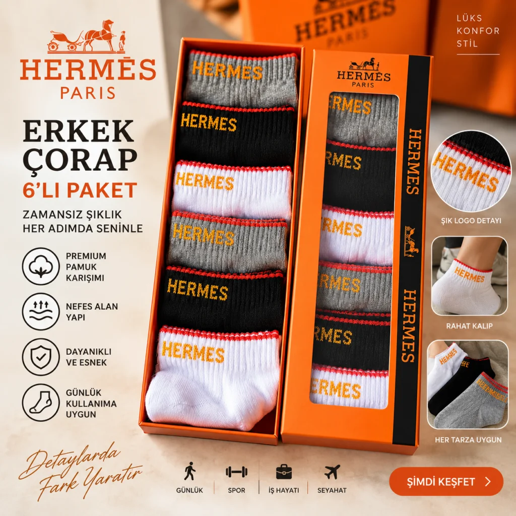 Мъжки чорапи Hermès – 6 чифта