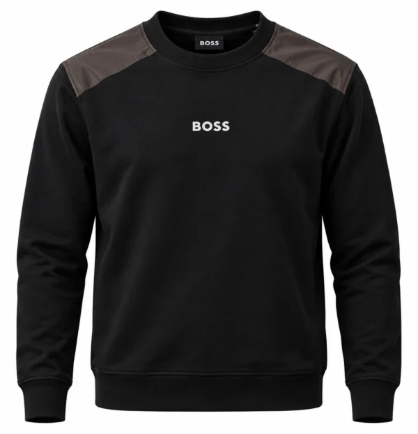 Мъжка черна блуза BOSS
