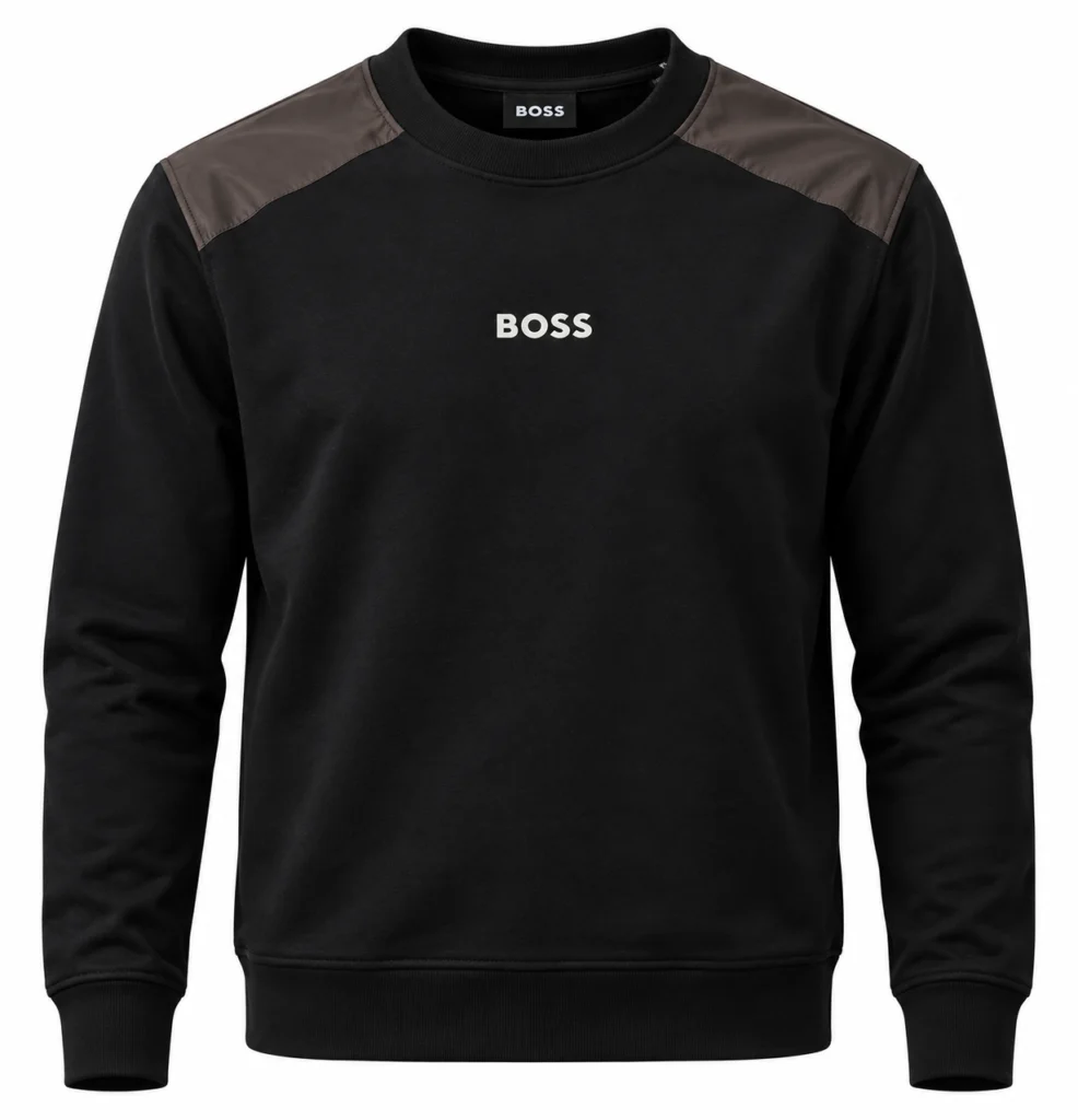 Мъжка черна блуза BOSS